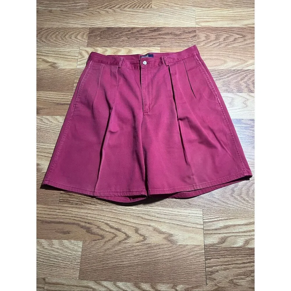 Vintage Polo Ralph Lauren Men’s Pleated Preppy Chino Shorts 34
